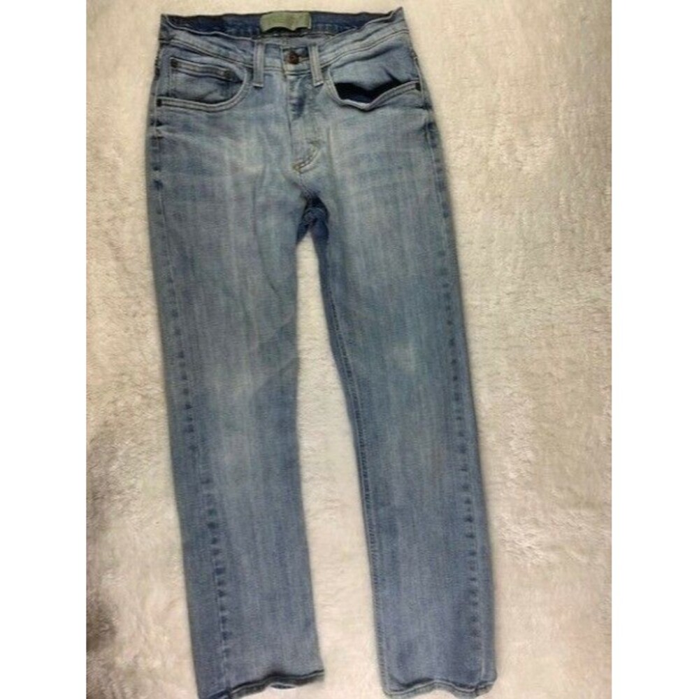 Wrangler Size 29x30 Mens Jeans StraightFit Light Wash Stretch